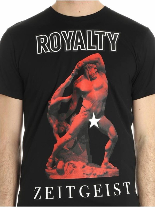 Black Statua T-shirt shop online: FAUSTO PUGLISI