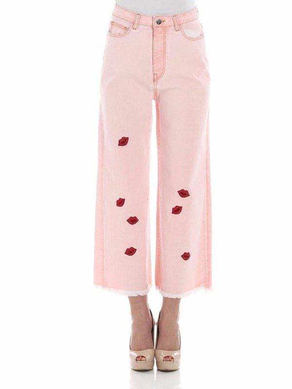 Vivetta: Jeans - Straight Leg Jeans - Rosa