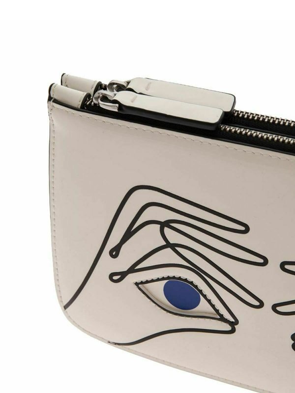 クラッチバッグ - 白 shop online: Lulu Guinness