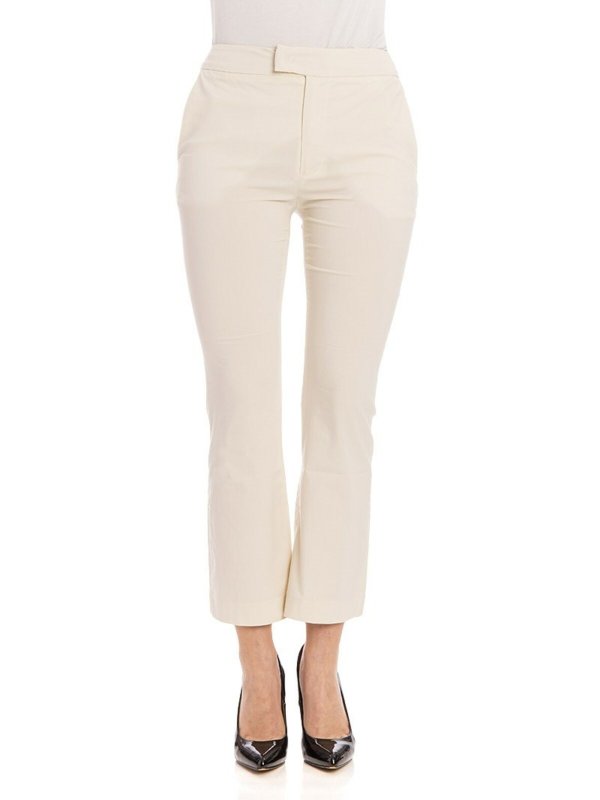 FUZZI: Pantalons casual - Pantalons Décontractés - Beige