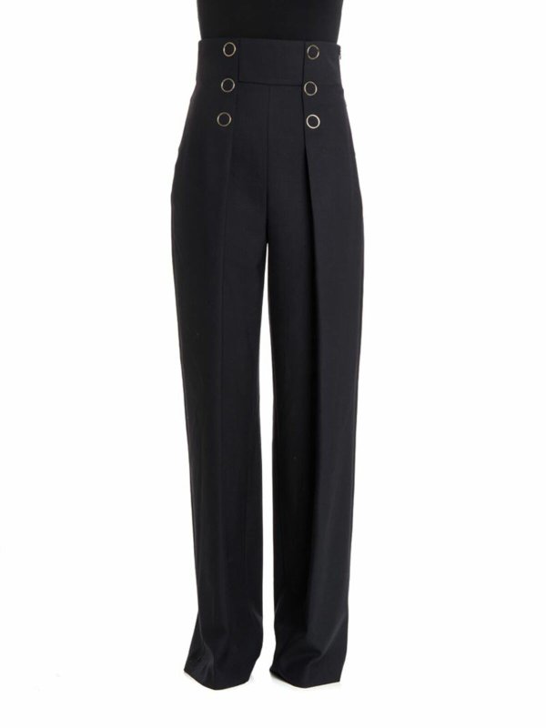 KARL LAGERFELD: pantaloni casual - Pantalone misto lana