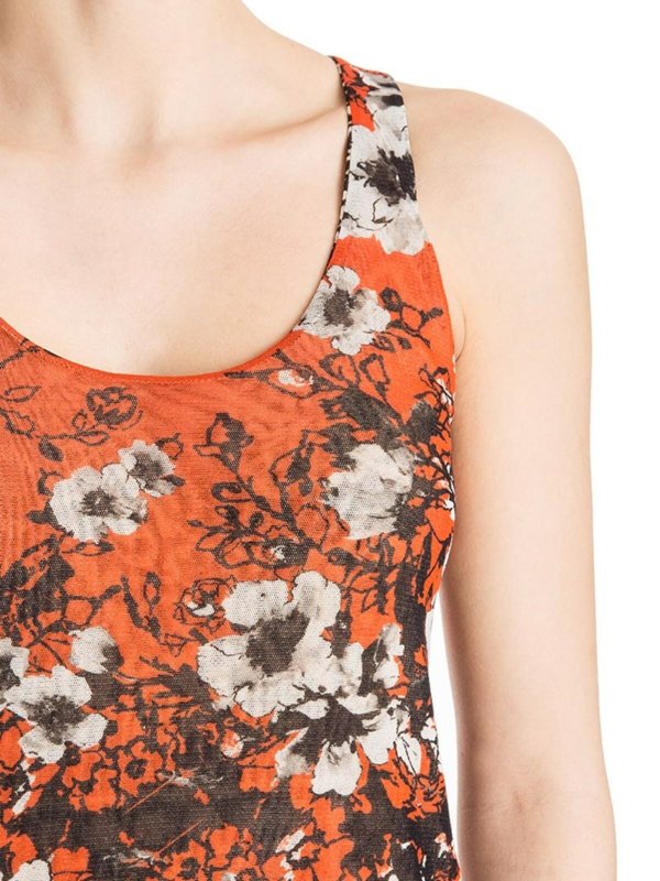 Knielanges Kleid - Orange shop online: FUZZI