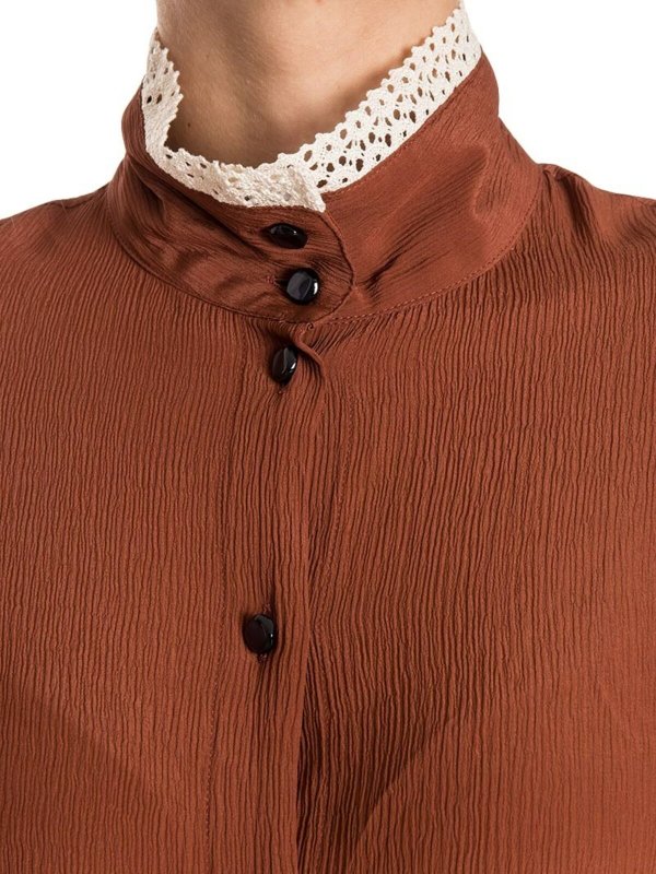 シャツ - ブラウン shop online: STELLA JEAN