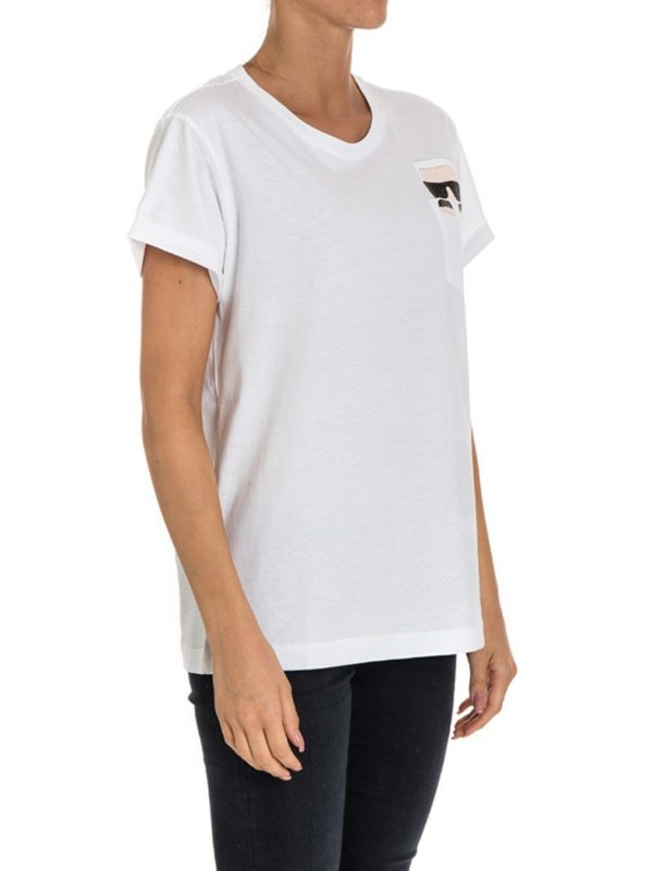 KARL LAGERFELD: T-shirts online - T-Shirt - Weiß