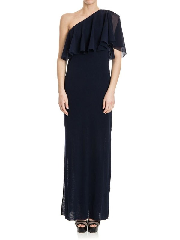 FUZZI: Robes de soirée - Robe Au Genou - Bleu