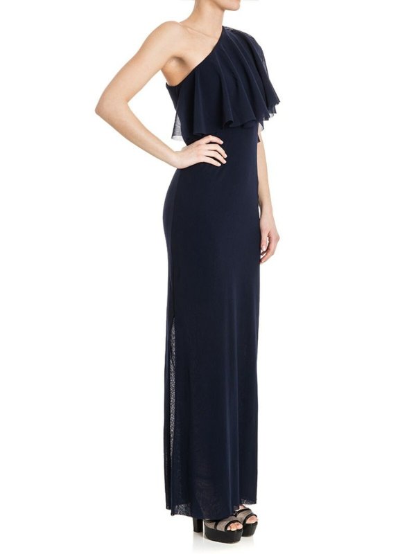 FUZZI: Robes de soirée online - Robe Au Genou - Bleu