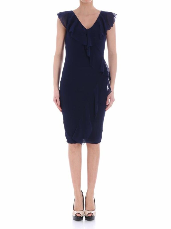 FUZZI: Kurze Kleider - Kurzes Kleid - Blau