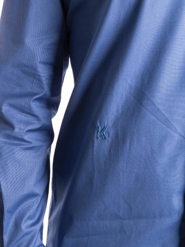 Camicia in cotone stretch shop online: KARL LAGERFELD