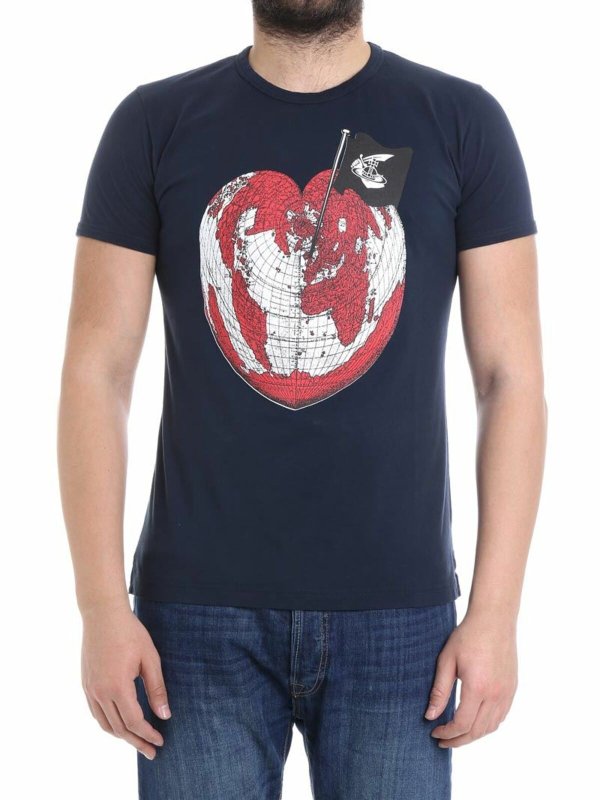 VIVIENNE WESTWOOD ANGLOMANIA: Camisetas - Camiseta - Azul
