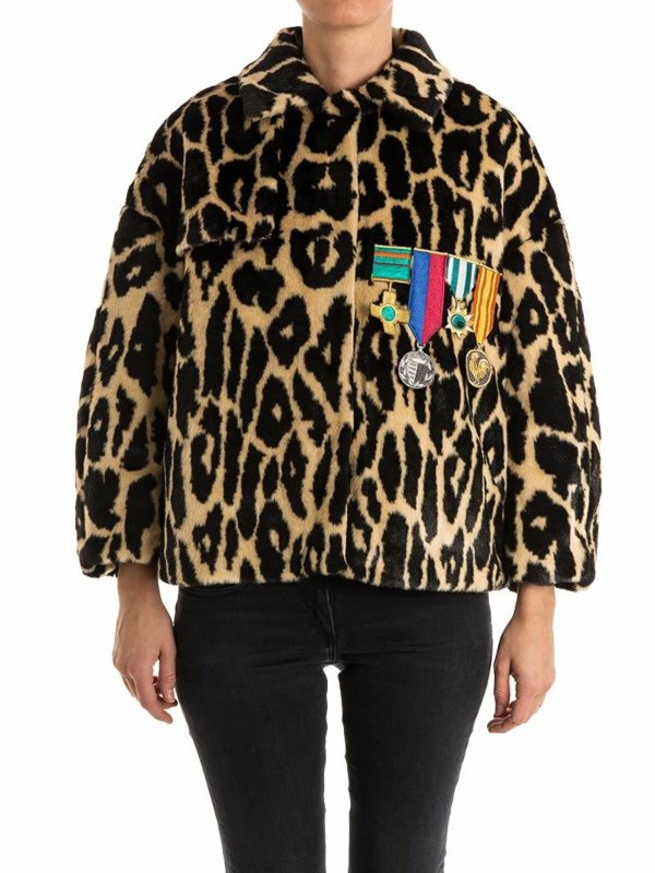 STELLA JEAN: Fur & Shearling Coats - Eco-Fur