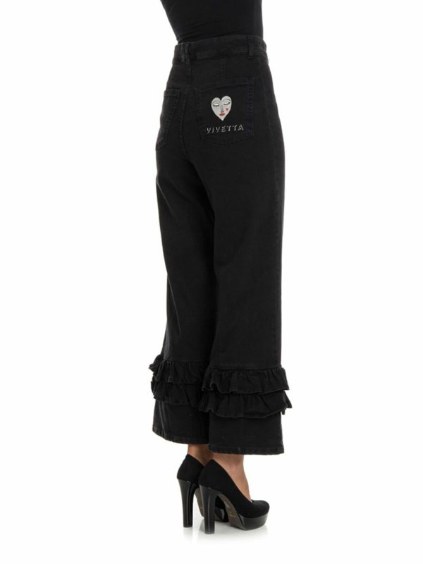 iKRIX Vivetta: Jeans - Straight Leg Jeans - Schwarz