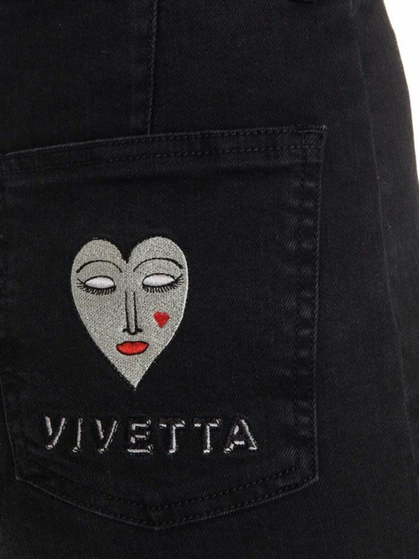 Straight Leg Jeans - Schwarz shop online: Vivetta