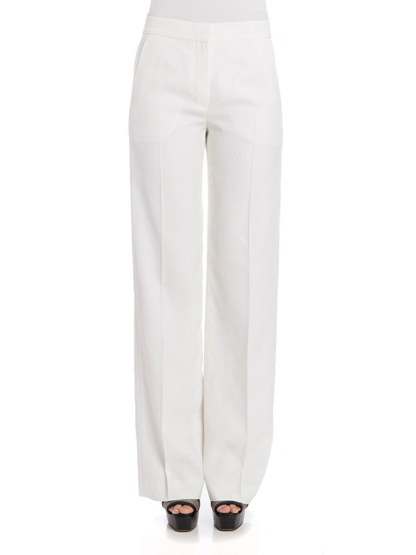KARL LAGERFELD: pantaloni casual - Pantalone Unisex bianco