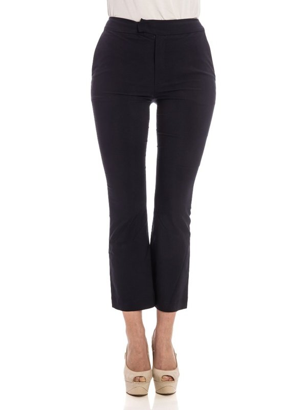 FUZZI: Pantalons casual - Pantalons Décontractés - Bleu