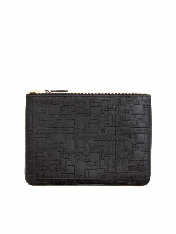 COMME DES GARÇONS WALLET: クラッチバッグ - クラッチバッグ - 黒