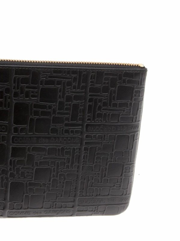 クラッチバッグ - 黒 shop online: COMME DES GARÇONS WALLET