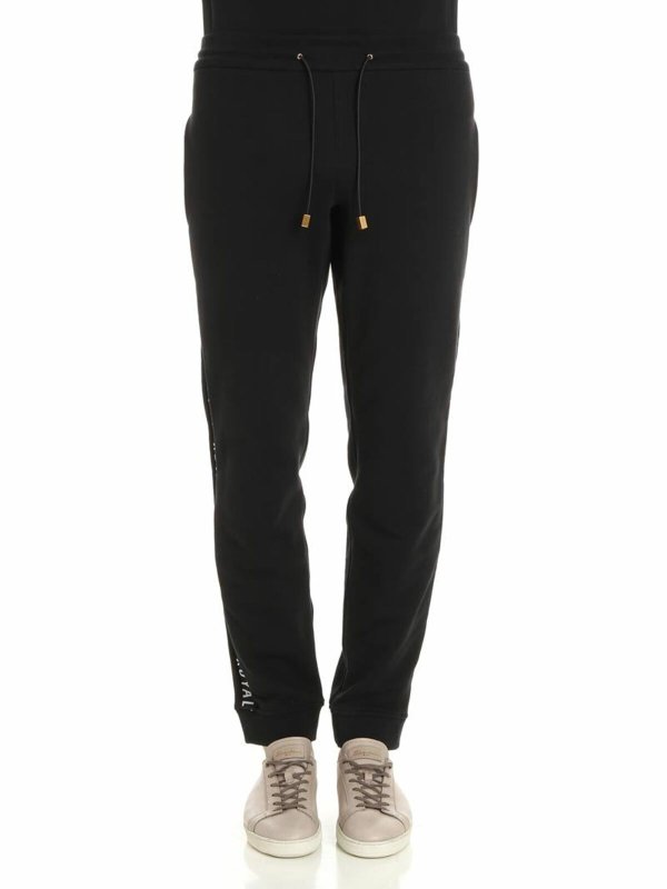 FAUSTO PUGLISI: tracksuit bottoms - Black Royalty sweat pants