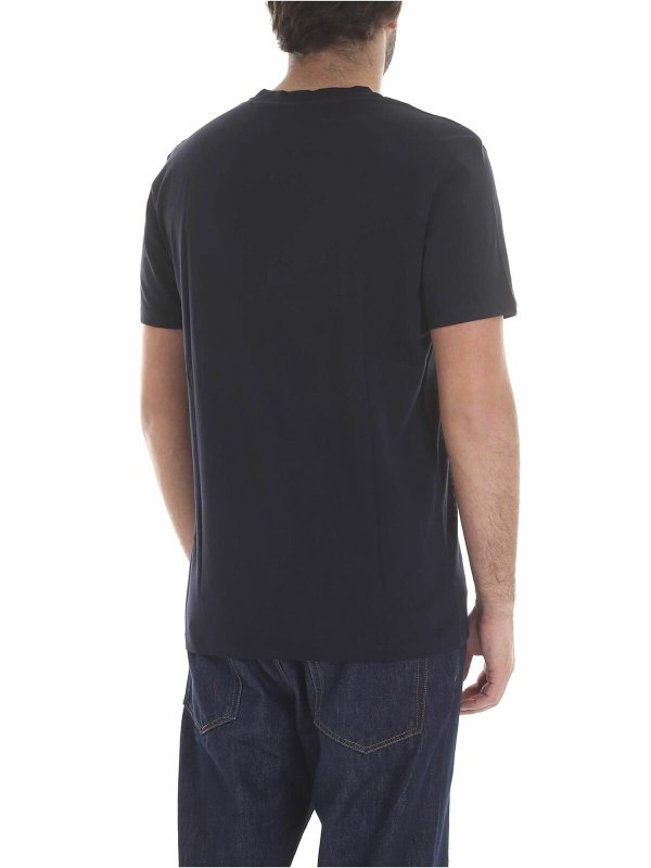 iKRIX KARL LAGERFELD: t-shirts - Blue T-shirt with Karl Lagerfeld print