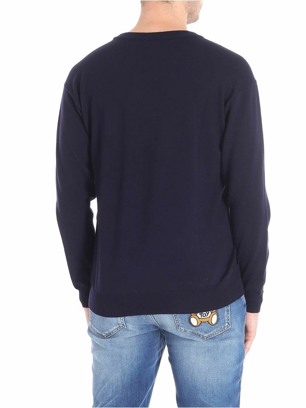 iKRIX MOSCHINO: Pull col rond - Pull Col Rond - Bleu
