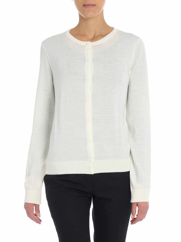 FUZZI: Cardigans - Cardigan - Blanc