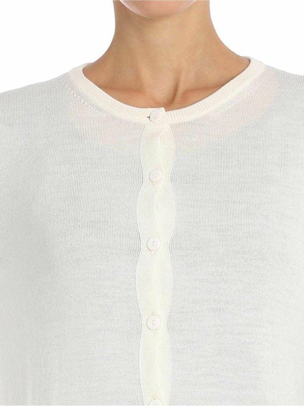 Cardigan - Blanc shop online: FUZZI