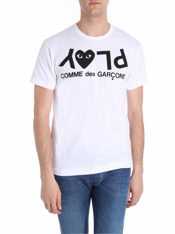 Comme des Garçons Play: Camisetas - Camiseta - Blanco