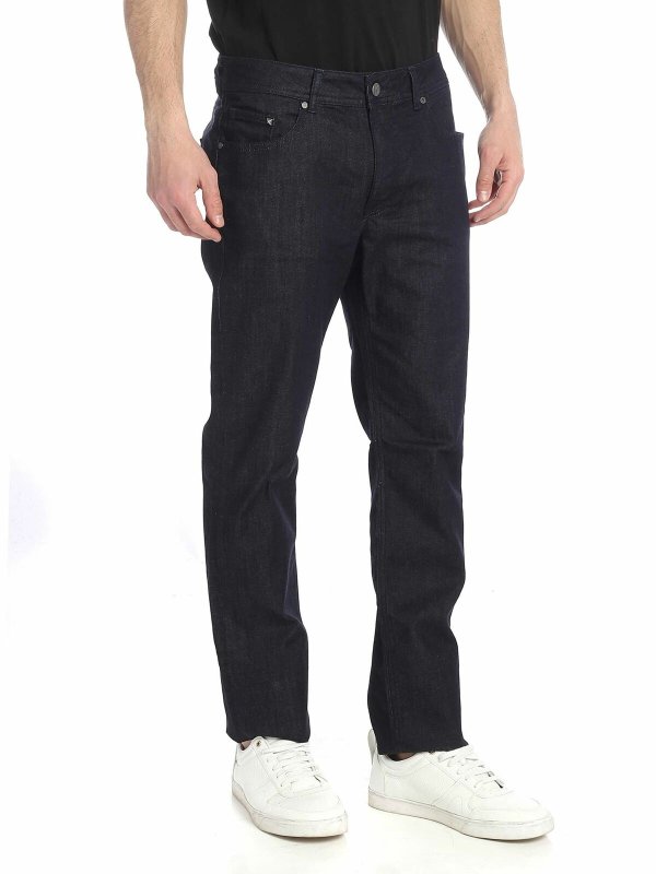KARL LAGERFELD: straight leg jeans online - Dark blue straight jeans