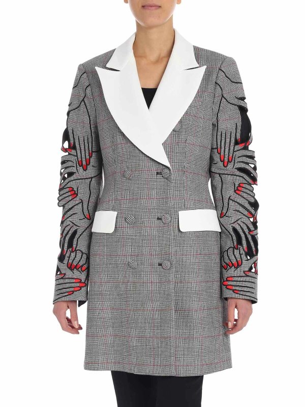 Vivetta: Vestes de costume - Blazer - Gris