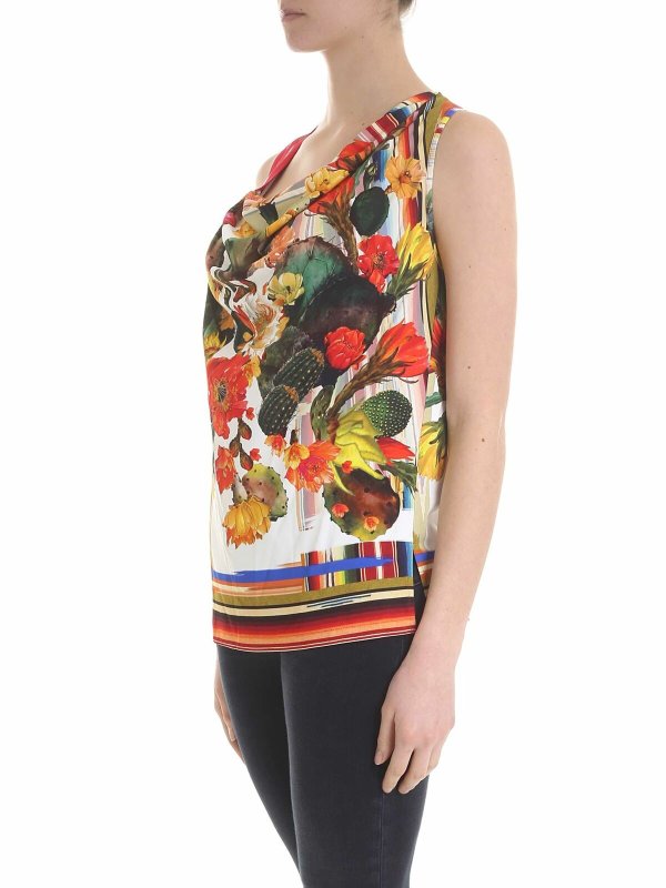 FUZZI: maglie e camicie online - Top in viscosa multicolor