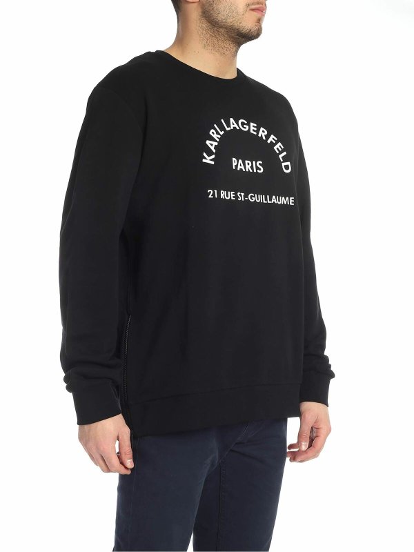 KARL LAGERFELD: Sweatshirts & Sweaters online - Rue Lagerfeld sweatshirt in black