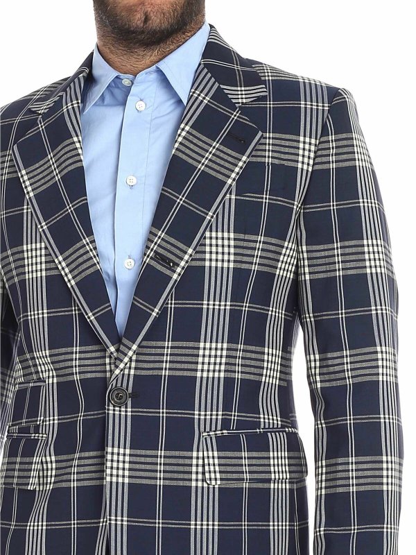 Giacca stampa tartan blu shop online: VIVIENNE WESTWOOD