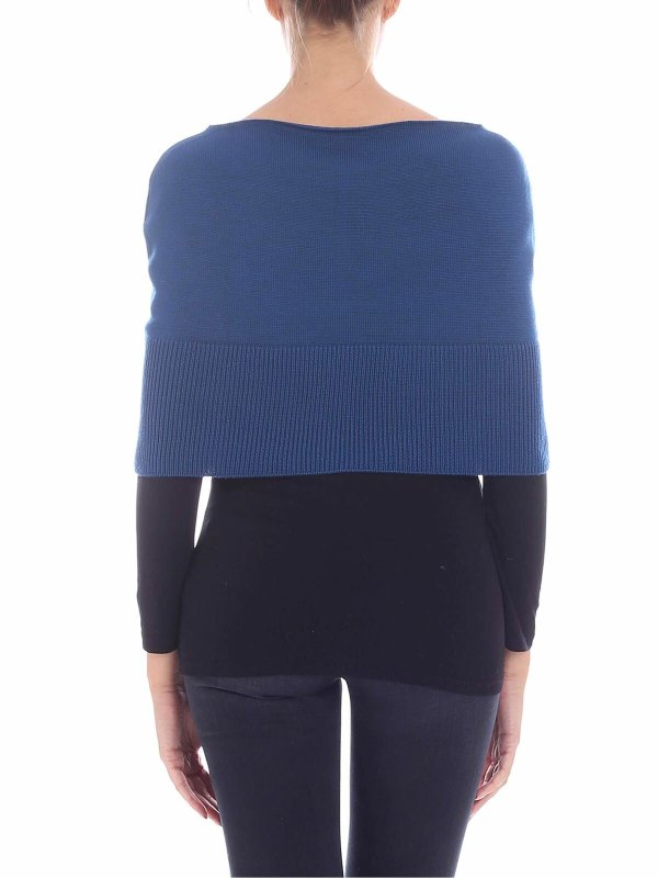 iKRIX FUZZI: maglia a collo alto e polo - Cache-coeur blu in maglia