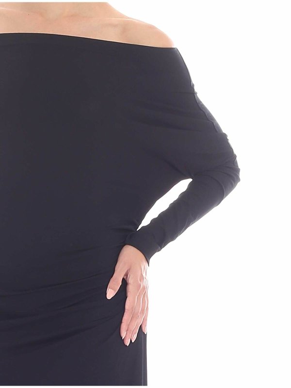 Black off-shoulder dress shop online: VIVIENNE WESTWOOD ANGLOMANIA