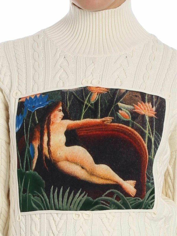 Rollkragenpullover - Creme shop online: KENZO