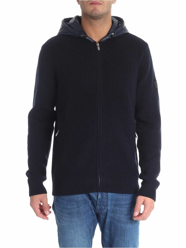 KARL LAGERFELD: Col roulé & Col polo - Pull Col Roulé - Bleu