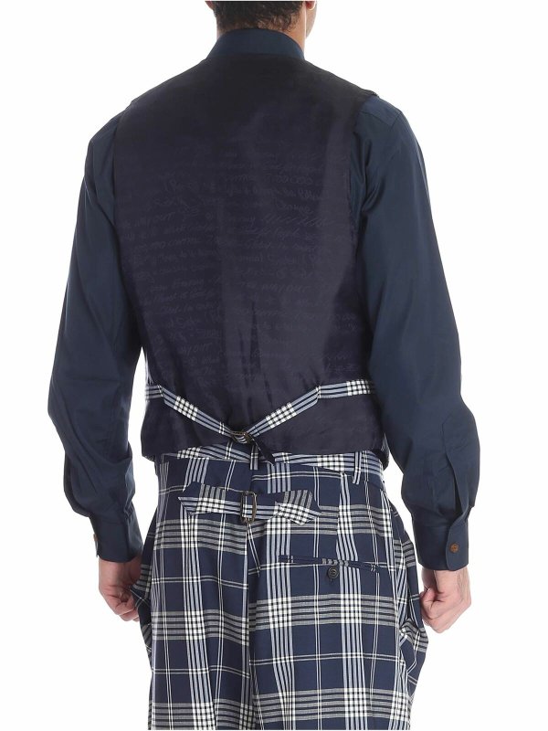 iKRIX VIVIENNE WESTWOOD: ベスト＆チョッキ - ウェストコート/ジレ - ブルー