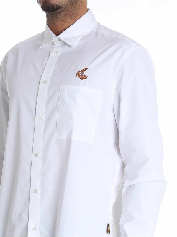 White shirt with patch pocket shop online: VIVIENNE WESTWOOD ANGLOMANIA