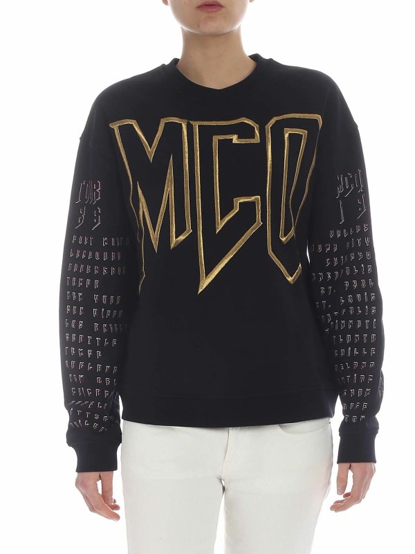 McQ Alexander Mcqueen: Sweatshirts & Sweaters - Black sweatshirt with McQ logo