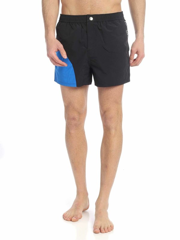 KENZO: Swim shorts & swimming trunks - Black and light blue swimsuit