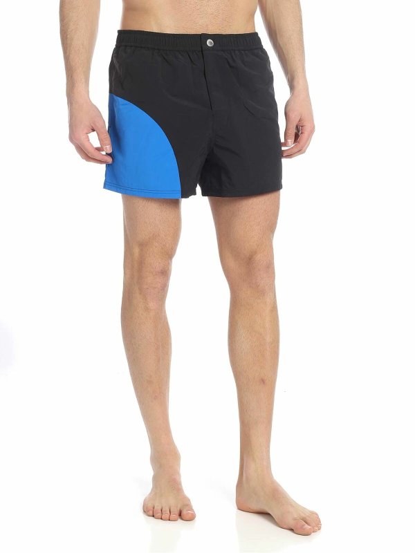 KENZO: Swim shorts & swimming trunks online - Black and light blue swimsuit