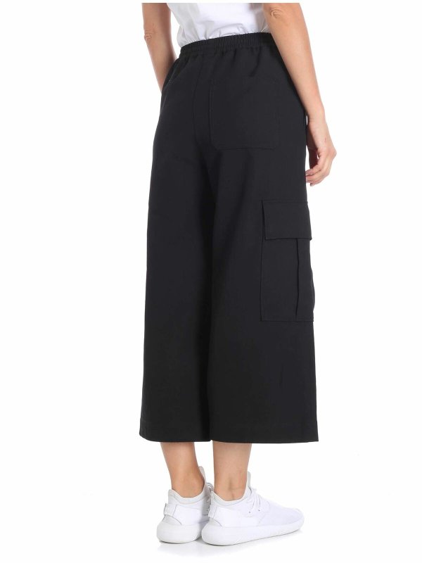 iKRIX KENZO: casual trousers - Black crop trousers with pockets