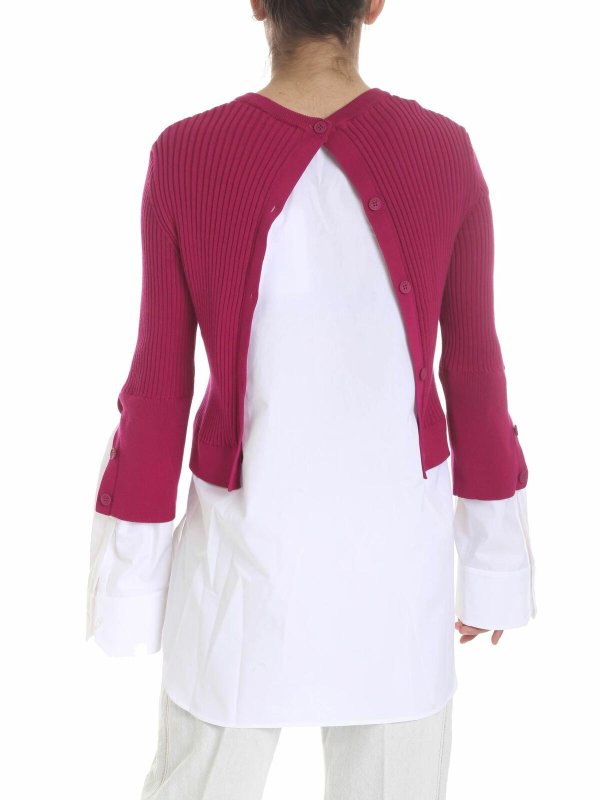iKRIX KENZO: crew necks - Fuchsia and white shirt pullover