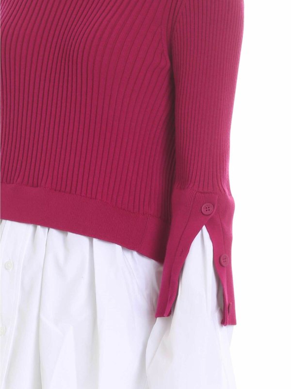 Fuchsia and white shirt pullover shop online: KENZO