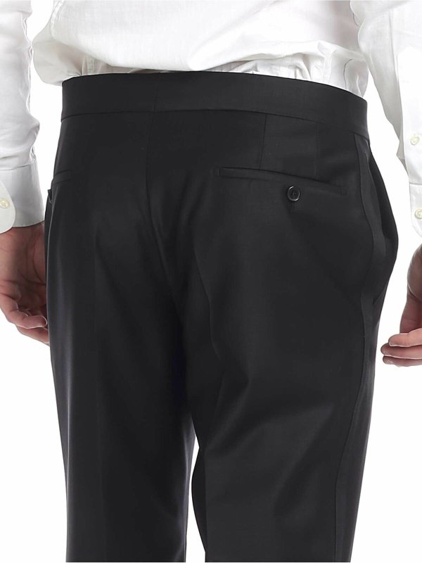 テーラードパンツ - 黒 shop online: KARL LAGERFELD