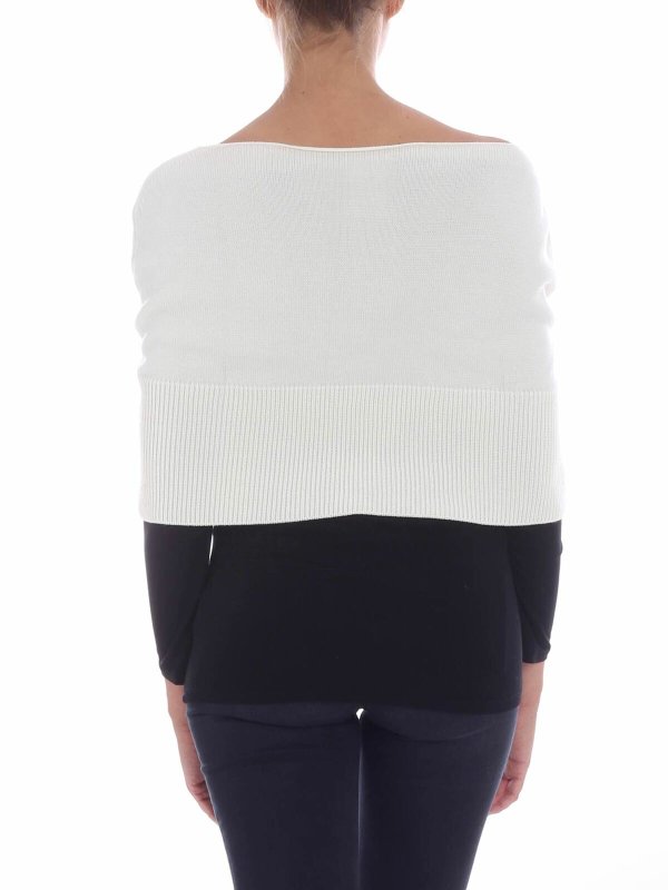 iKRIX FUZZI: maglia a collo alto e polo - Coprispalle bianco in maglia