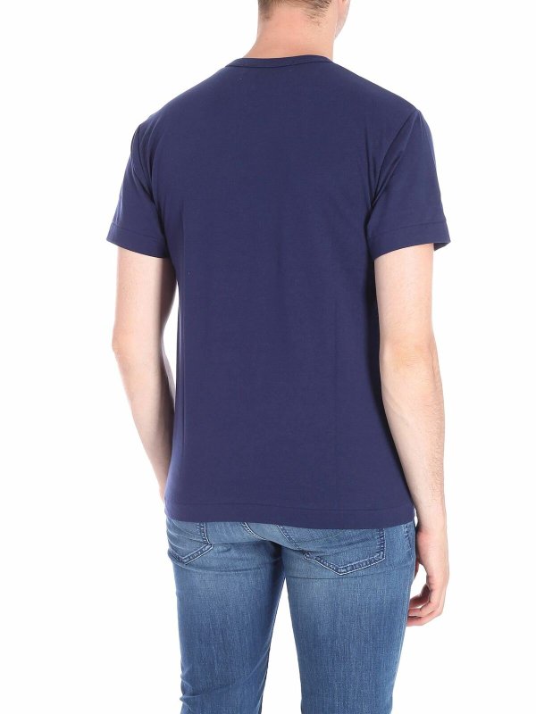 iKRIX Comme des Garçons Play: t-shirts - Blue Play T-shirt