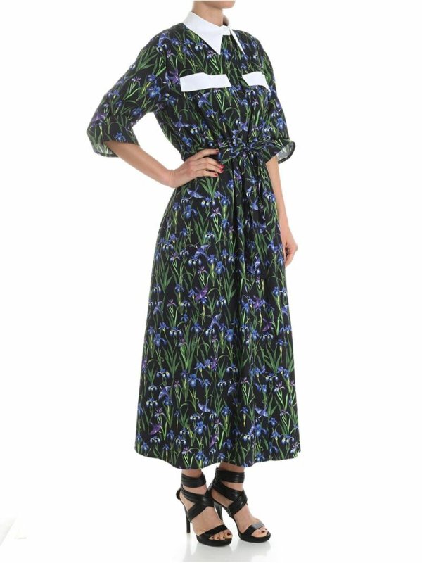 Vivetta: knee length dresses online - Black Megrez dress