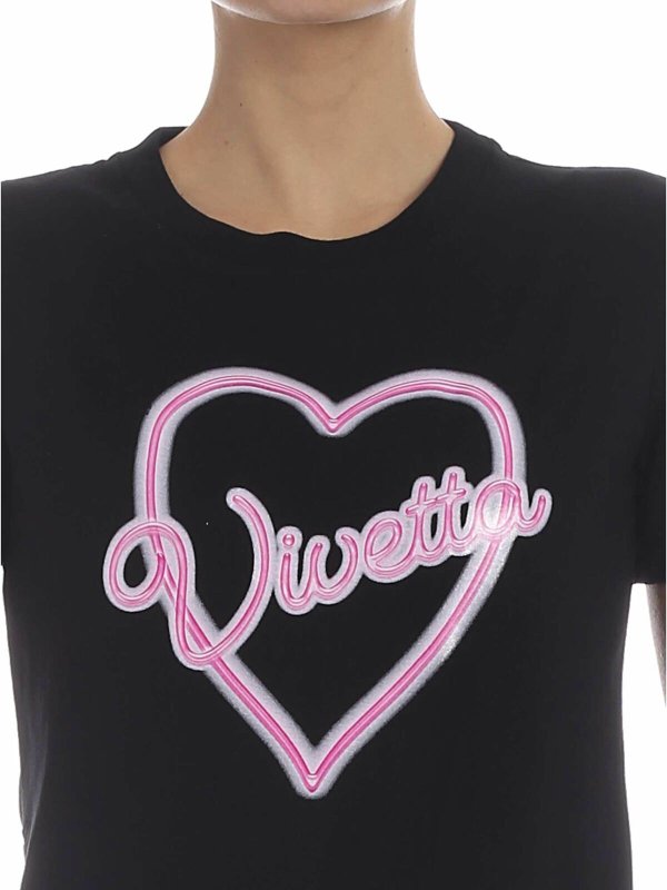 Tarquinia T-shirt in black shop online: Vivetta