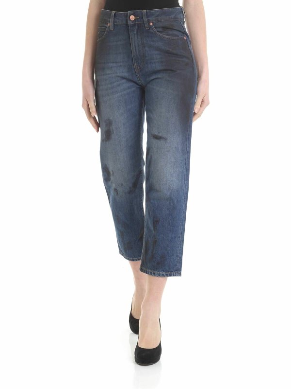 VIVIENNE WESTWOOD ANGLOMANIA: straight leg jeans - Blue New Boyfriend jeans