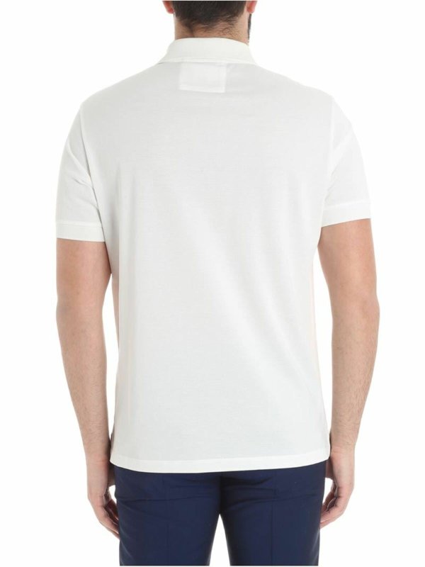 iKRIX PAUL SMITH: polo shirts - White polo with Sole embroidery